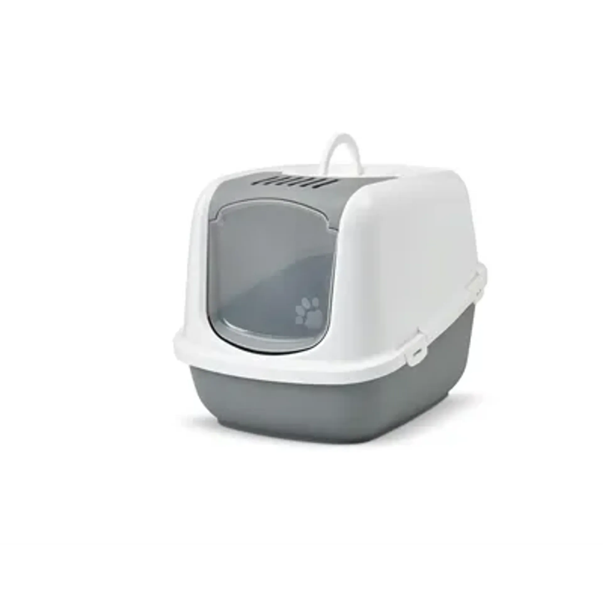 SAVIC KATTENBAK NESTOR JUMBO KOUDGRIJS / WIT 66,5X48,5X46,5 CM
