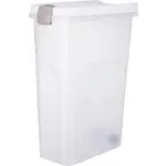 TRIXIE VOERTON LUCHTDICHT AFSLUITBAAR KUNSTSTOF TRANSPARANT WIT / WIT 40 LTR 26,5X44,5X61,5 CM TRIXIE VOERTON LUCHTDICHT AFSLUITBAAR KUNSTSTOF TRANSPARANT WIT / WIT 40 LTR 26,5X44,5X61,5 CM