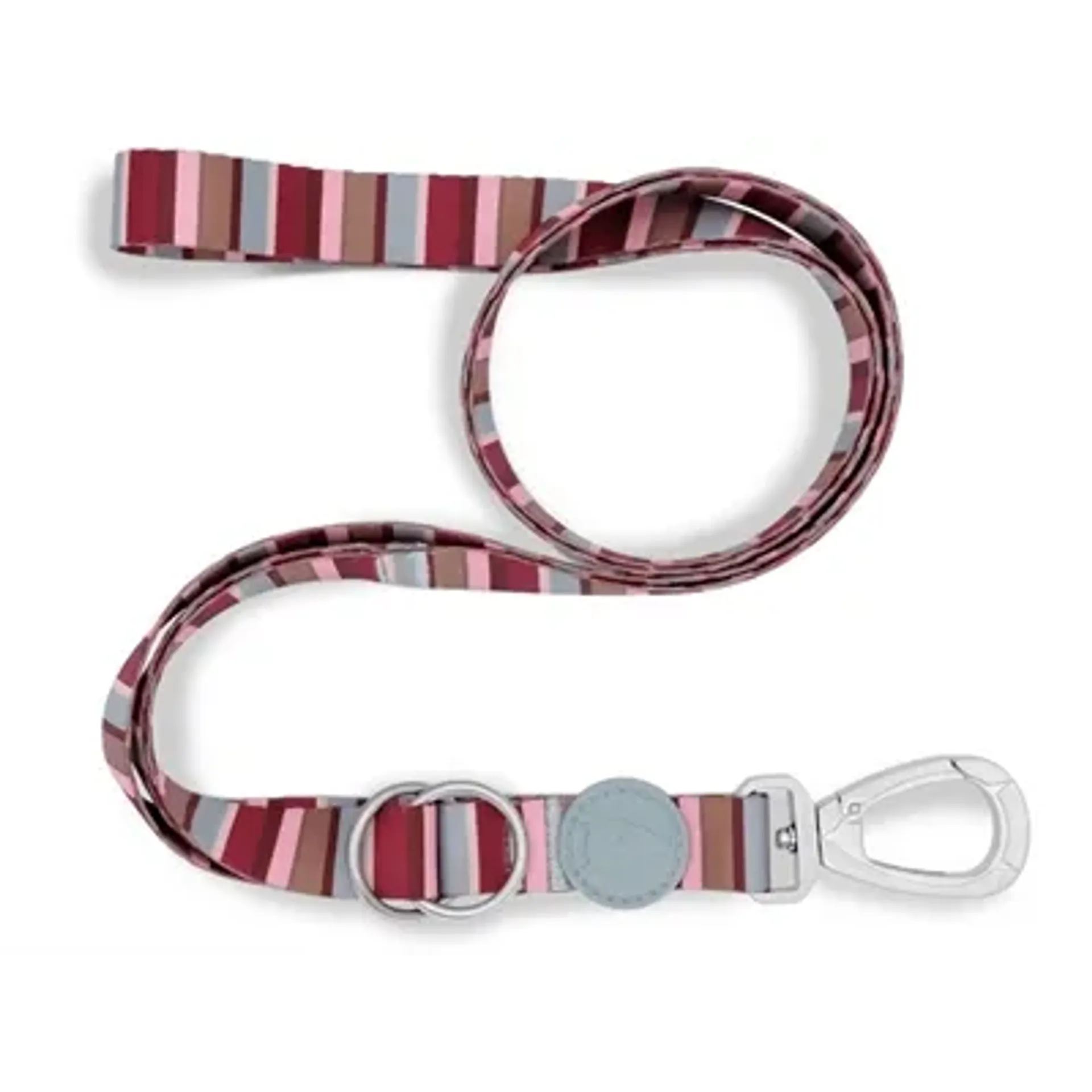 MORSO HONDENRIEM VERSTELBAAR GERECYCLED SKYLINE ROOD / ROZE 75-230X1,5 CM 4-20 KG