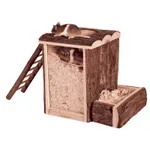 TRIXIE NATURAL LIVING SPEEL- EN GRAAFTOREN HAMSTER 25X20X24 CM TRIXIE NATURAL LIVING SPEEL- EN GRAAFTOREN HAMSTER 25X20X24 CM