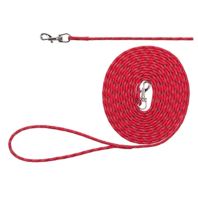 TRIXIE HONDENRIEM JUNIOR SLEEPLIJN LANG ROOD 4 MMX4 MTR TRIXIE HONDENRIEM JUNIOR SLEEPLIJN LANG ROOD 4 MMX4 MTR