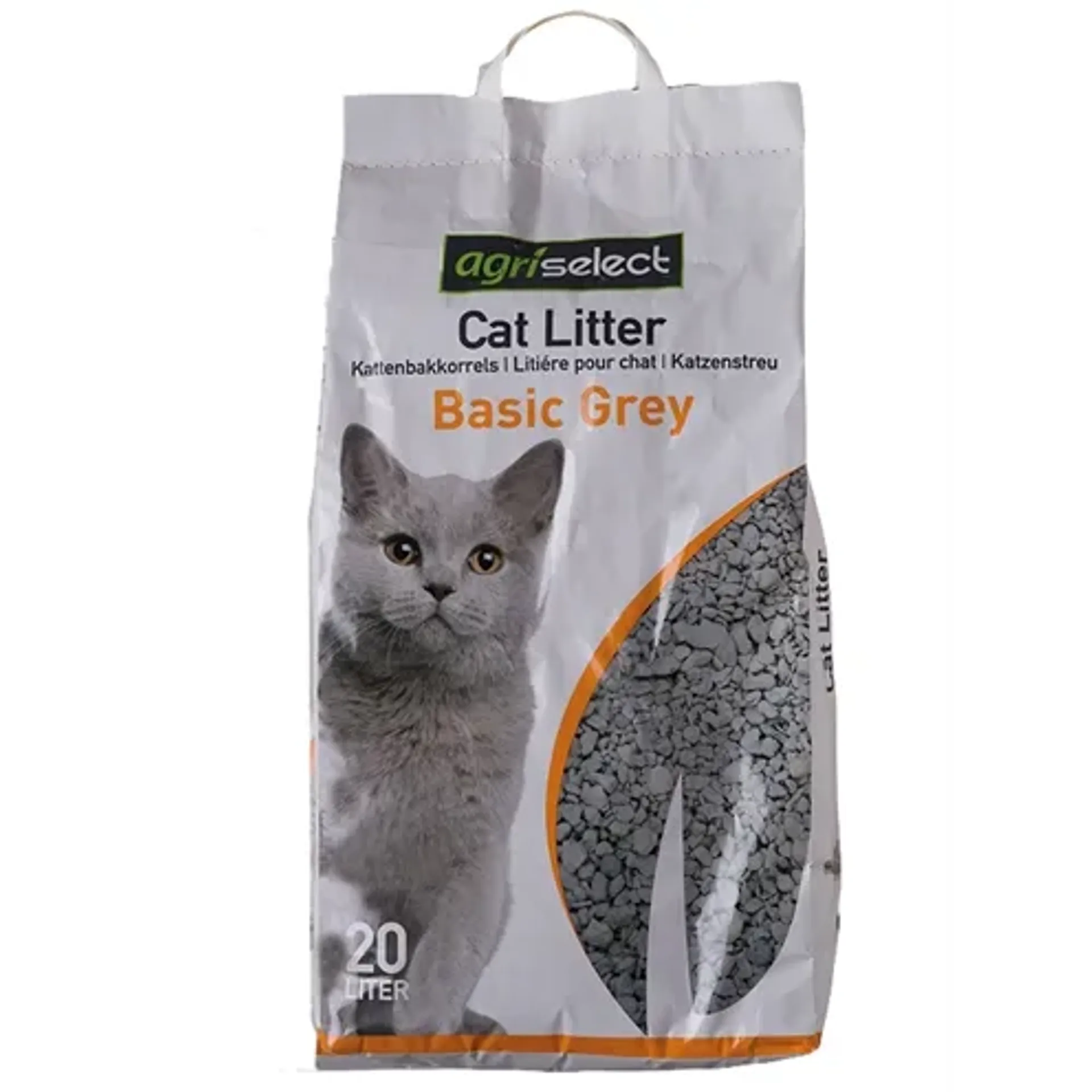AGRISELECT BASIC GREY KATTENBAKVULLING 20 LTR