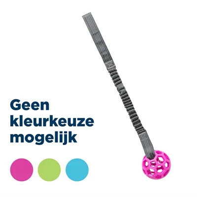 TRIXIE BUNGEE TUGGER MET BAL ASSORTI 9X9X48 CM TRIXIE BUNGEE TUGGER MET BAL ASSORTI 9X9X48 CM