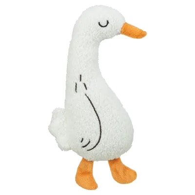 TRIXIE GANS PLUCHE WIT 28 CM TRIXIE GANS PLUCHE WIT 28 CM