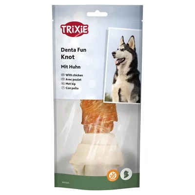 TRIXIE DENTA FUN KNOTTED CHICKEN CHEWING BONE 18 CM 120 GR TRIXIE DENTA FUN KNOTTED CHICKEN CHEWING BONE 18 CM 120 GR