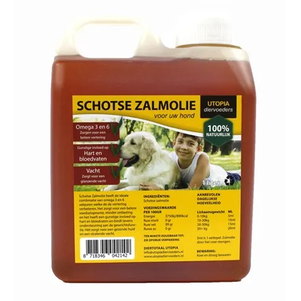 UTOPIA SCHOTSE ZALMOLIE NATUREL 1 LTR UTOPIA SCHOTSE ZALMOLIE NATUREL 1 LTR
