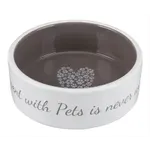 TRIXIE VOERBAK PETS HOME TAUPE 20 CM TRIXIE VOERBAK PETS HOME TAUPE 20 CM