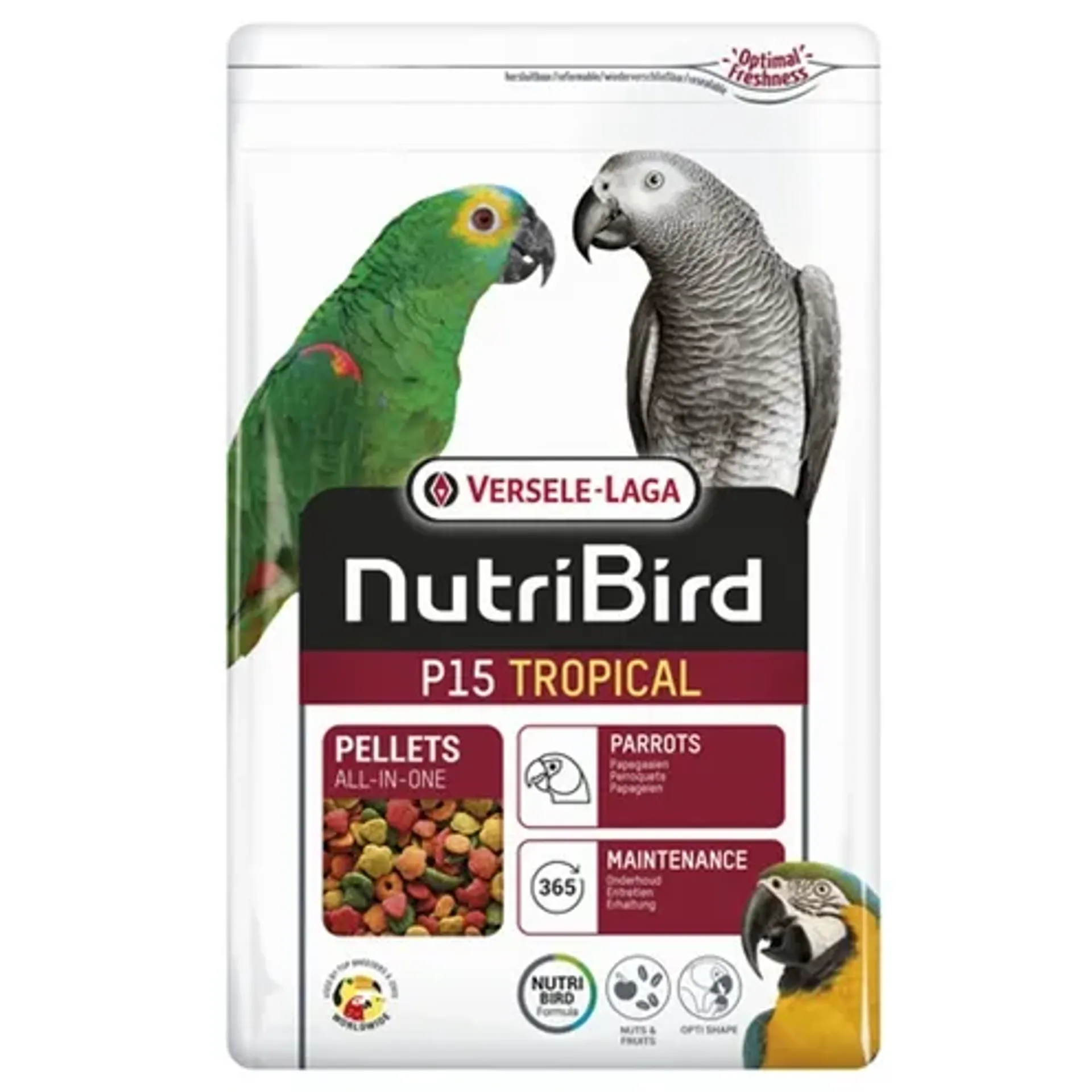 NUTRIBIRD P15 TROPICAL ONDERHOUDSVOEDER 3 KG