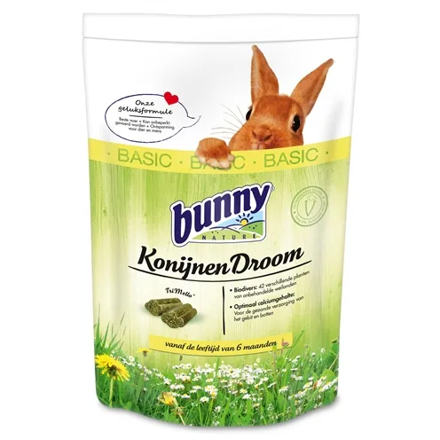 BUNNY NATURE KONIJNENDROOM BASIC 1,5 KG BUNNY NATURE KONIJNENDROOM BASIC 1,5 KG