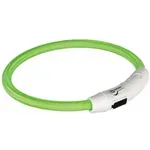 TRIXIE LICHTGEVENDE HALSBAND HOND FLASH USB TPU / NYLON GROEN 65X0,7 cm TRIXIE LICHTGEVENDE HALSBAND HOND FLASH USB TPU / NYLON GROEN 65X0,7 cm