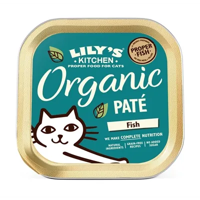 LILY’S KITCHEN CAT ORGANIC FISH PATE 19X85 GR LILY’S KITCHEN CAT ORGANIC FISH PATE 19X85 GR