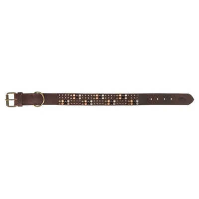 TRIXIE HALSBAND HOND RIVET RUSTIC VETLEER DONKERBRUIN XL 55-65 CMX4 CM TRIXIE HALSBAND HOND RIVET RUSTIC VETLEER DONKERBRUIN XL 55-65 CMX4 CM