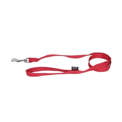 MARTIN HONDENRIEM BASIC NYLON ROOD 120X1 CM MARTIN HONDENRIEM BASIC NYLON ROOD 120X1 CM