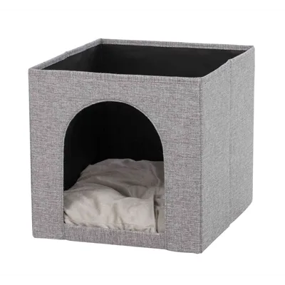 TRIXIE KATTENMAND IGLO ELLA GRIJS 37X33X33 CM TRIXIE KATTENMAND IGLO ELLA GRIJS 37X33X33 CM