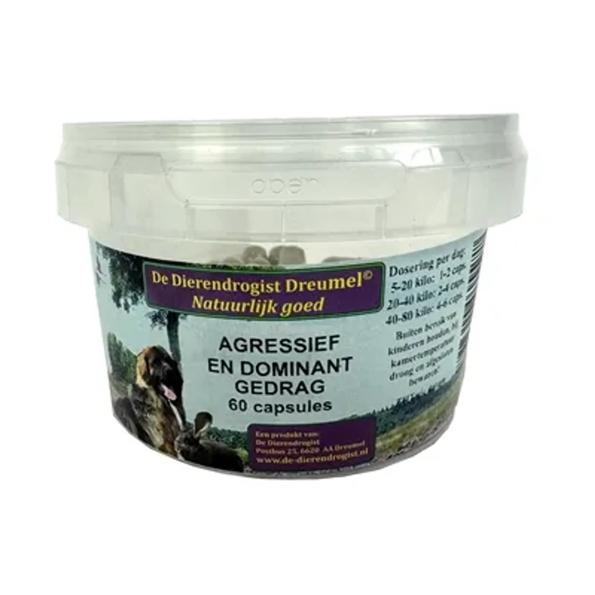DIERENDROGIST AGRESSIEF / DOMINANT CAPSULES 60 ST