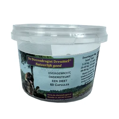 DIERENDROGIST BIJ OVERGEWICHT CAPSULES 60 ST DIERENDROGIST BIJ OVERGEWICHT CAPSULES 60 ST