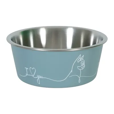 ZOLUX LOVE VOERBAK KAT BLAUW 12,5 CM 400 ML ZOLUX LOVE VOERBAK KAT BLAUW 12,5 CM 400 ML