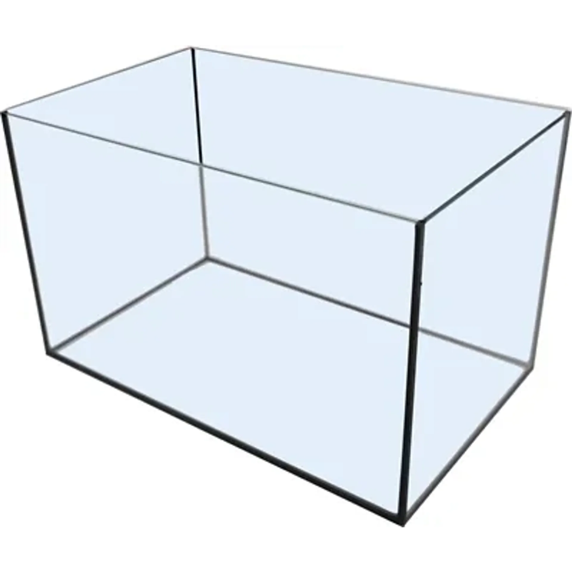 AQUARIUM MET ZWARTE KIT 45X28X28 CM