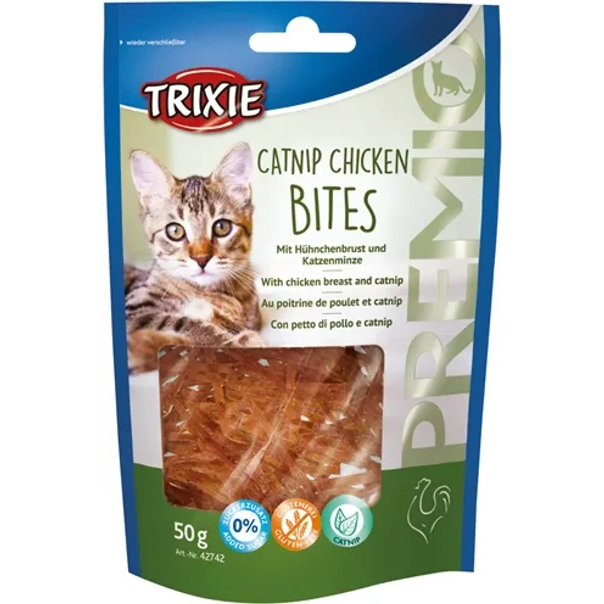 TRIXIE PREMIO CATNIP CHICKEN BITES 50 GR