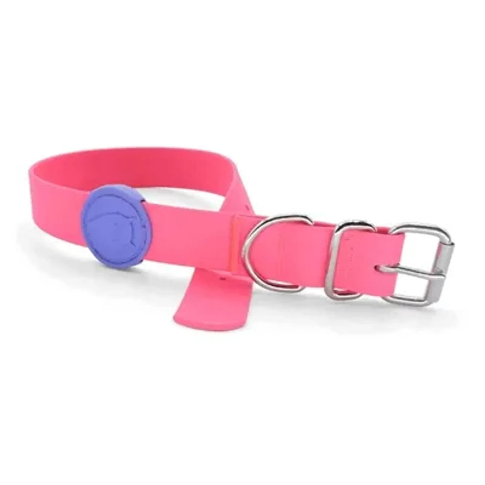 MORSO HALSBAND HOND WATERPROOF GERECYCLED PASSION PINK ROZE 38-46X1,5 CM