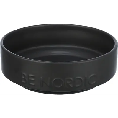 TRIXIE BE NORDIC VOERBAK HOND KERAMIEK / RUBBER ZWART 16 CM TRIXIE BE NORDIC VOERBAK HOND KERAMIEK / RUBBER ZWART 16 CM