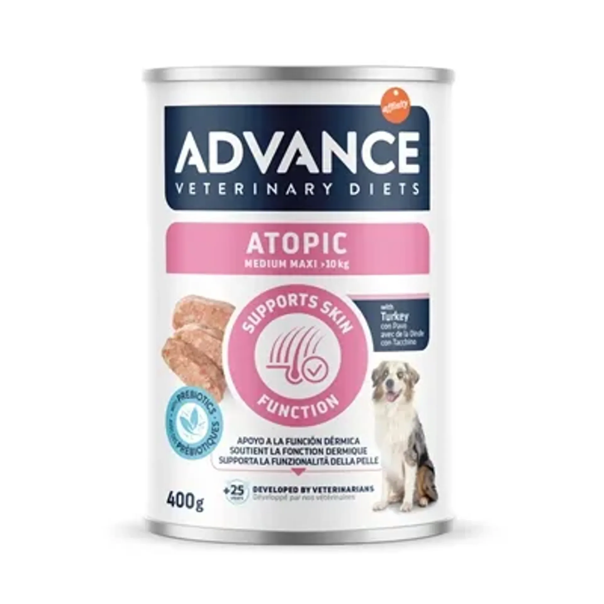 ADVANCE VETERINARY DIET DOG ATOPIC GEVOELIGE HUID MEDIUM / MAXI 6X400 GR