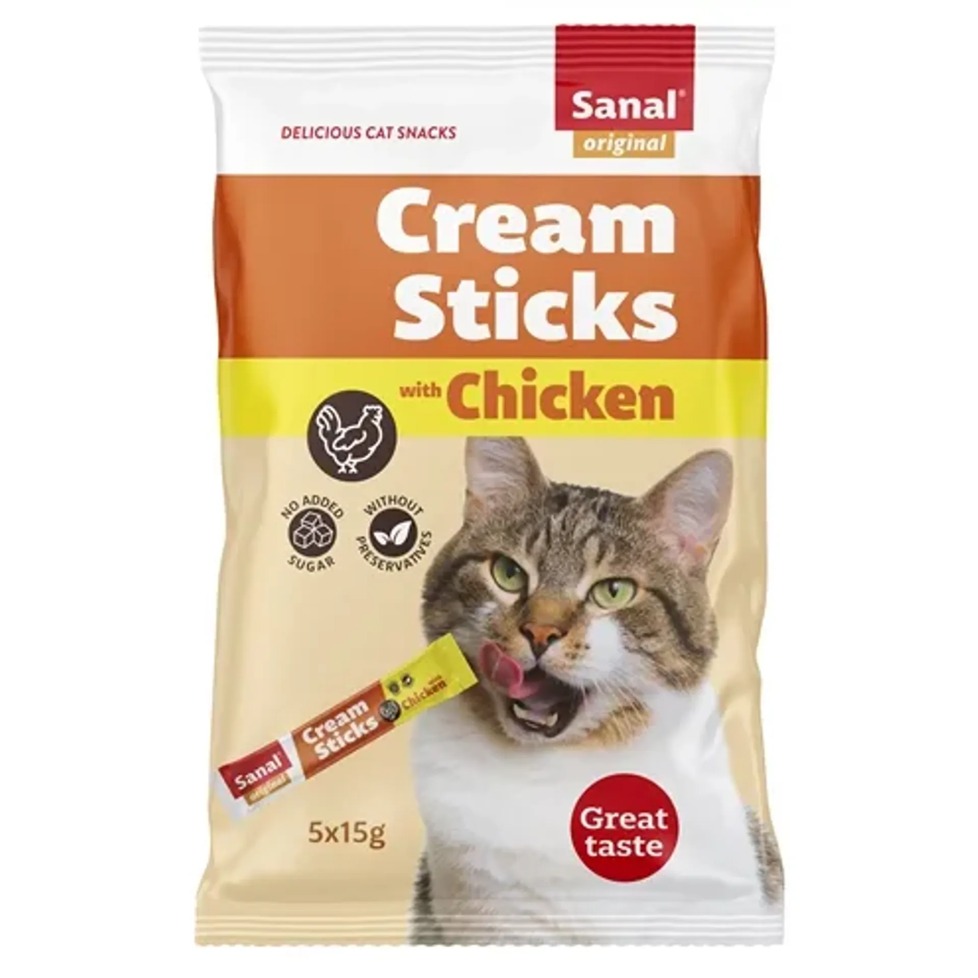 SANAL CREAM STICKS KAT KIP 5X15 GR