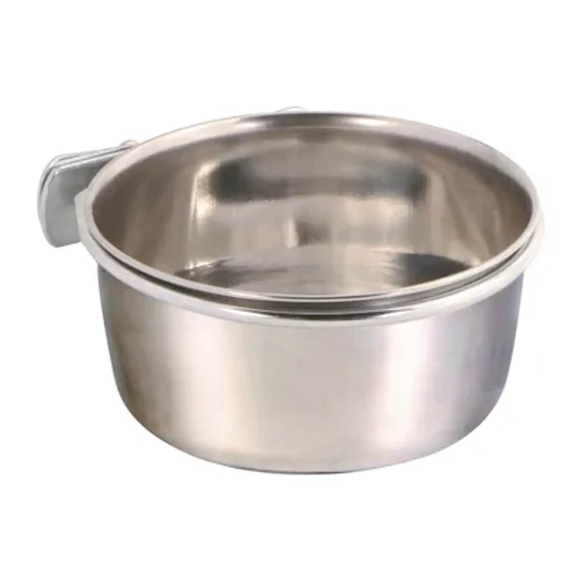 TRIXIE VOERBAK MET SCHROEFBEVESTIGING RVS 300 ML 9 CM