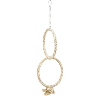 TRIXIE DUBBELETOUWRING NATUREL 16X16 CM TRIXIE DUBBELETOUWRING NATUREL 16X16 CM