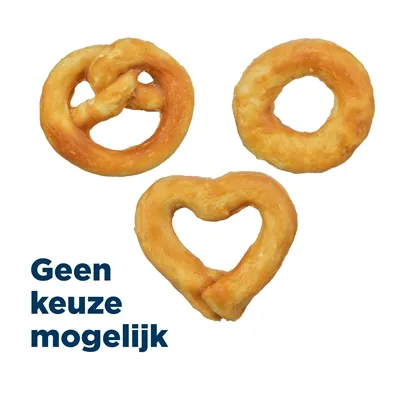 TRIXIE MINI MIX PRETZEL / HART / RING MET COLLAGEEN 6 CM 20 GR 90 ST TRIXIE MINI MIX PRETZEL / HART / RING MET COLLAGEEN 6 CM 20 GR 90 ST