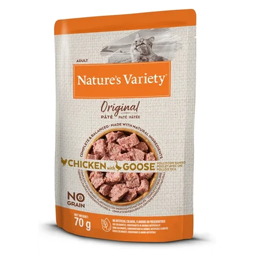 NATURES VARIETY ORIGINAL POUCH CHICKEN / GOOSE 12X70 GR NATURES VARIETY ORIGINAL POUCH CHICKEN / GOOSE 12X70 GR