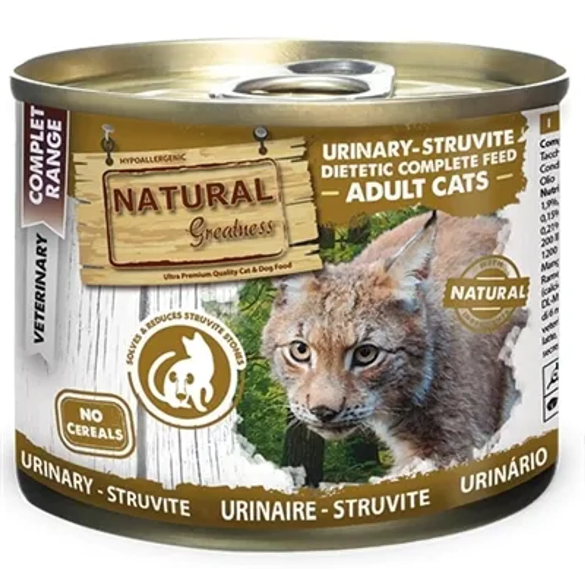 NATURAL GREATNESS CAT URINARY CARE DIETETIC JUNIOR / ADULT 200 GR