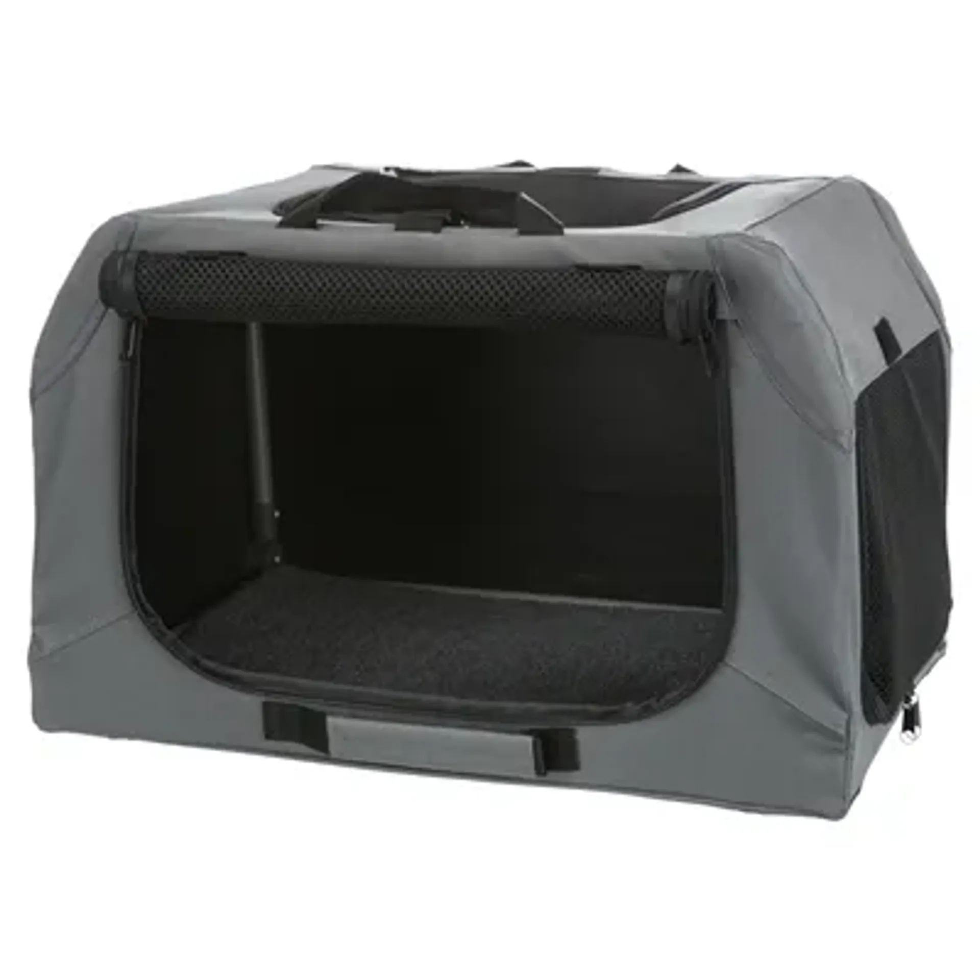 TRIXIE SOFT KENNEL EASY REISBENCH GRIJS 71X51X49 CM
