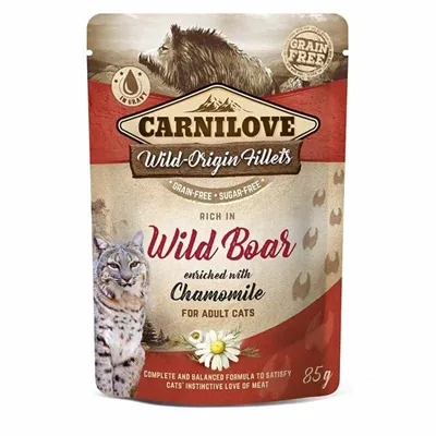 CARNILOVE POUCH WILD BOAR 24X85 GR CARNILOVE POUCH WILD BOAR 24X85 GR