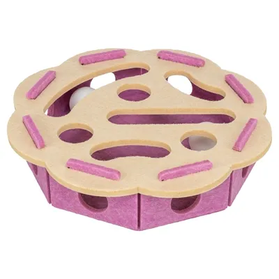 TRIXIE HOLE’N’ROLL BLOEM VILT ROZE / BEIGE 30X30X7,5 CM TRIXIE HOLE’N’ROLL BLOEM VILT ROZE / BEIGE 30X30X7,5 CM