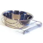 RVS HONDENBAK MET SCHROEFHOUDER 21 CM RVS HONDENBAK MET SCHROEFHOUDER 21 CM