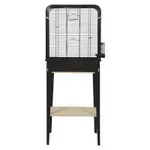 ZOLUX VOGELKOOI CHIC LOFT MET MEUBEL ZWART 134X53,5X33,5 CM ZOLUX VOGELKOOI CHIC LOFT MET MEUBEL ZWART 134X53,5X33,5 CM