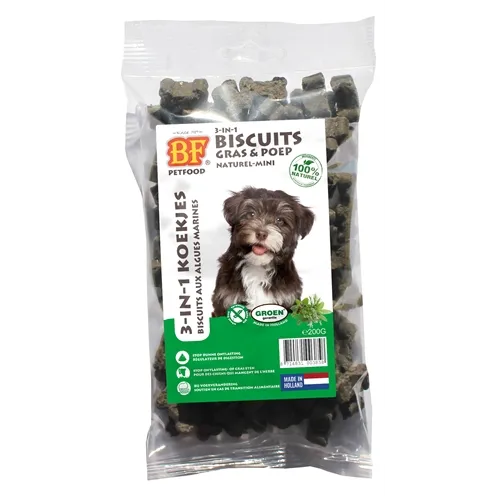 BF PETFOOD 3 IN 1 HONDENMINERALENKOEKJES KRUIDEN MINI 200 GR BF PETFOOD 3 IN 1 HONDENMINERALENKOEKJES KRUIDEN MINI 200 GR