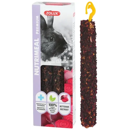 ZOLUX NUTRIMEAL STICK KONIJN RODE BIET 115 GR 2 ST ZOLUX NUTRIMEAL STICK KONIJN RODE BIET 115 GR 2 ST