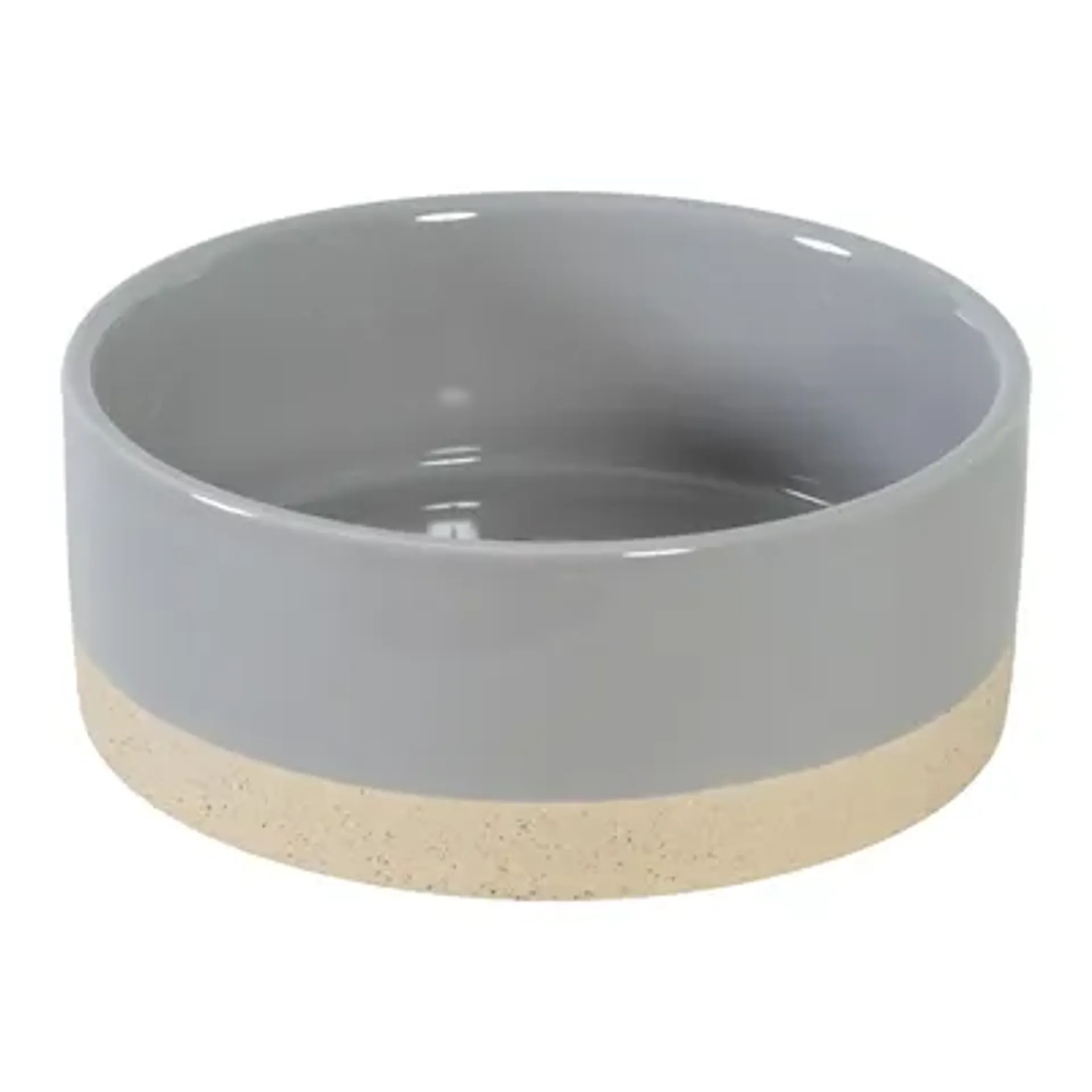 ZOLUX OLARIA VOERBAK KERAMIEK GRIJS 17 CM 1 LTR