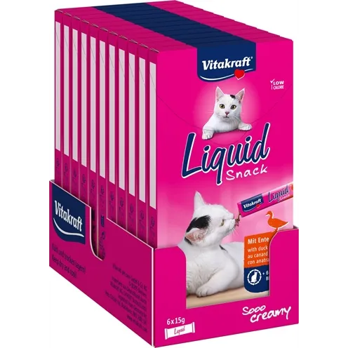 VITAKRAFT CAT LIQUID SNACK EEND & B-GLUCAAN 11X6 ST VITAKRAFT CAT LIQUID SNACK EEND & B-GLUCAAN 11X6 ST