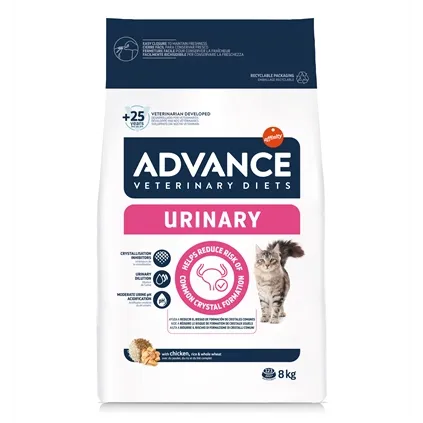 ADVANCE VETERINARY DIET CAT URINARY URINEWEGEN 8 KG ADVANCE VETERINARY DIET CAT URINARY URINEWEGEN 8 KG