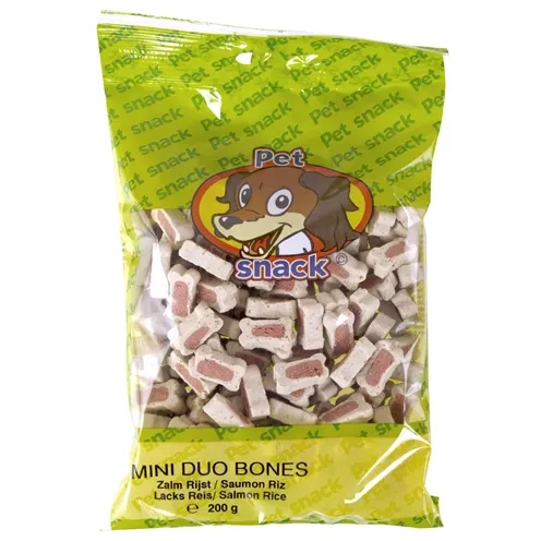 PETSNACK BOTJES DUO ZALM / RIJST 14X200 GR PETSNACK BOTJES DUO ZALM / RIJST 14X200 GR