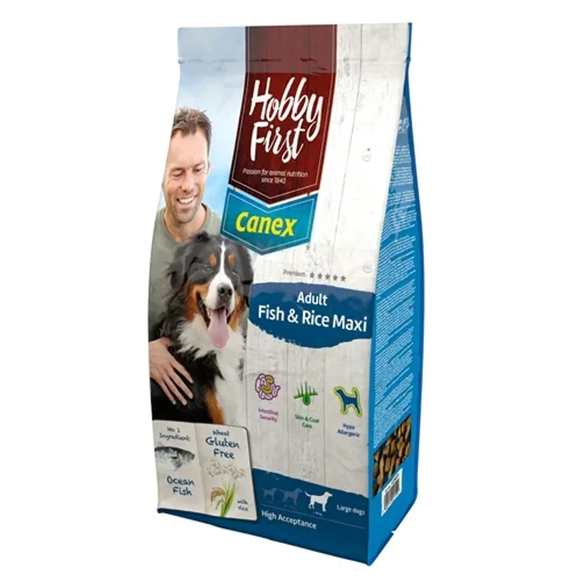 HOBBYFIRST CANEX ADULT FISH & RICE MAXI 12 KG