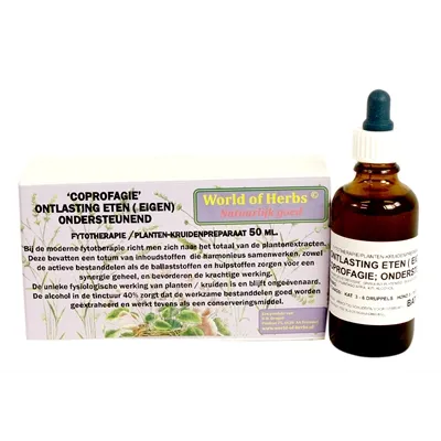 WORLD OF HERBS FYTOTHERAPIE COPROFAGIE ONTLASTING ETEN 50 ML WORLD OF HERBS FYTOTHERAPIE COPROFAGIE ONTLASTING ETEN 50 ML