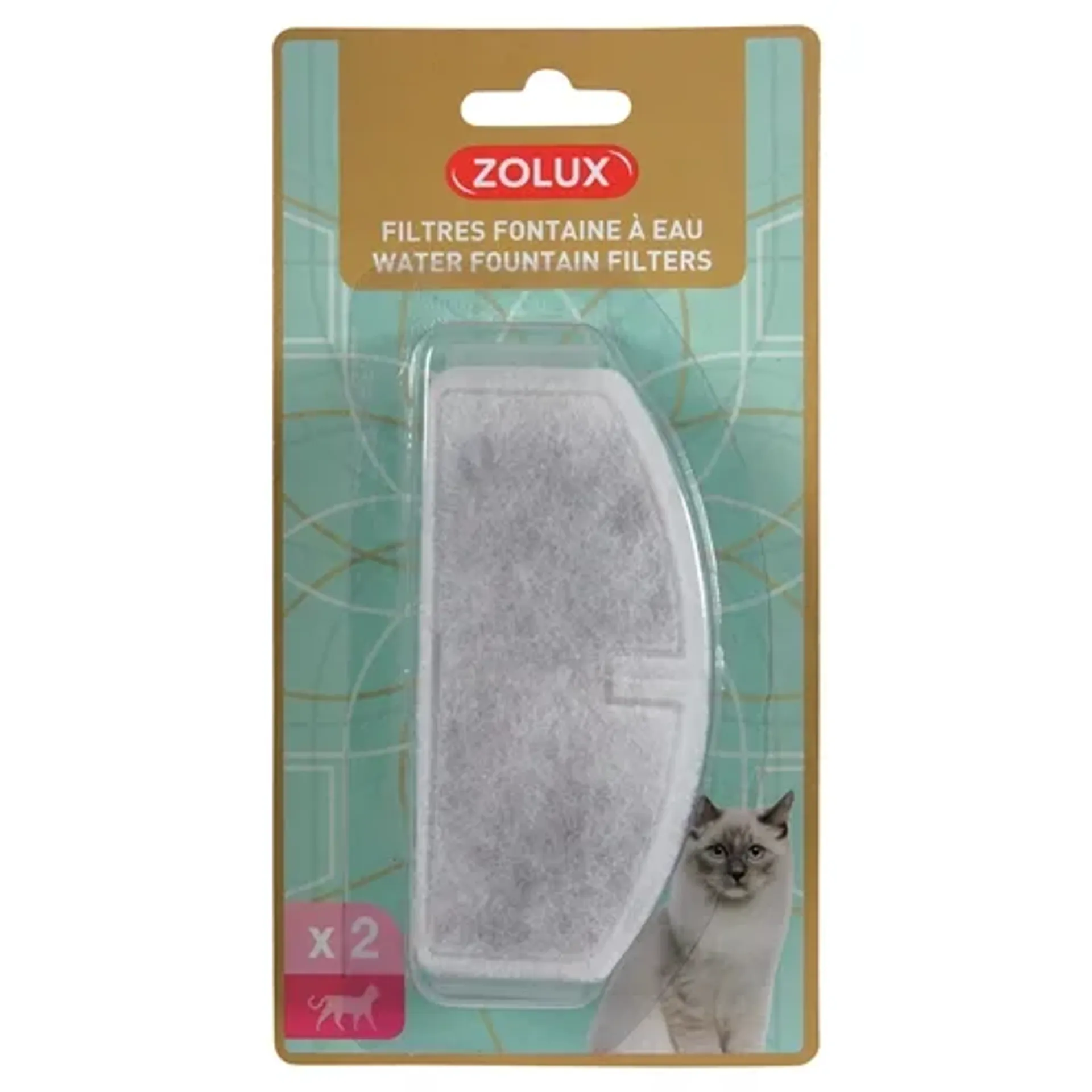 ZOLUX FILTER VOOR DRINKFONTEIN 2 ST