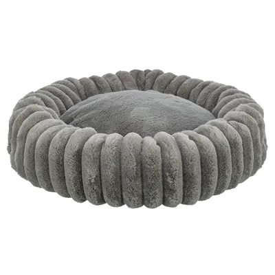 TRIXIE HONDENMAND LONNI ROND BREDE RIBSTOF ANTRACIET 60X60X13CM TRIXIE HONDENMAND LONNI ROND BREDE RIBSTOF ANTRACIET 60X60X13CM