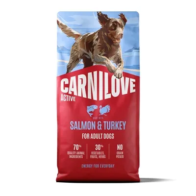 CARNILOVE ACTIVE ADULT ALL BREEDS SALMON / TURKEY 12 KG CARNILOVE ACTIVE ADULT ALL BREEDS SALMON / TURKEY 12 KG
