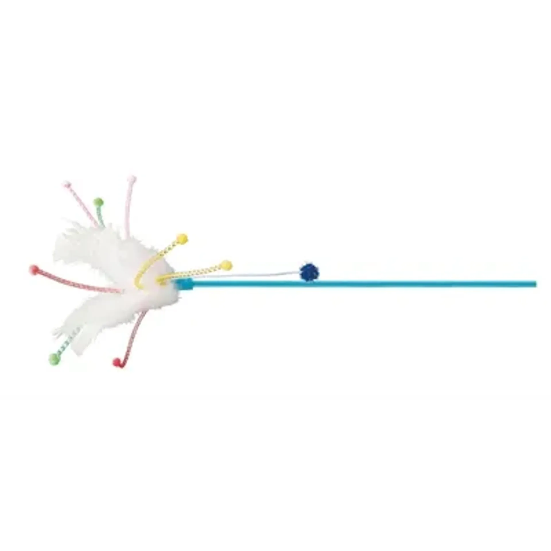 TRIXIE KATTEN SPEELSTOK MET VEREN ASSORTI 41 CM
