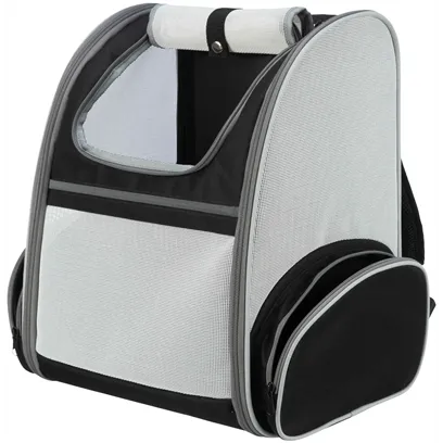 TRIXIE HONDENTAS RUGTAS CHLOE LICHTGRIJS / ZWART 39X27X43 CM TRIXIE HONDENTAS RUGTAS CHLOE LICHTGRIJS / ZWART 39X27X43 CM